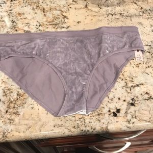 Pink hipster velvet lilac underwear